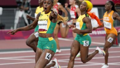 Thompson-Herah breaks Flo Jo’s Olympic record in women’s 100