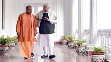 Yogi's shoulder and Modi's takeover!