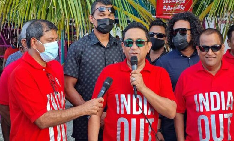 India Out campaign Maldives